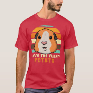 Camiseta Funny Guinea Pig Save The Furry Potatos Kids Women