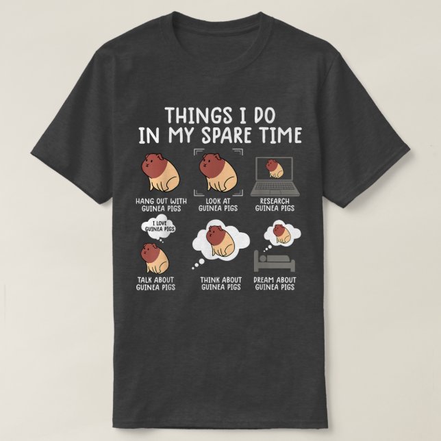 Camiseta Funny Guinea Pig Shirt Srcastic Humor Guinea Pig P (Diseño del anverso)