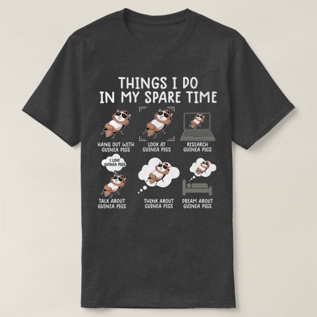 Camiseta Funny Guinea Pig Shirt Srcastic Humor Guinea Pig P (Diseño del anverso)