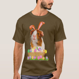 Camiseta Funny Guinea Pig With Cute Bunny Ears Easter Day E