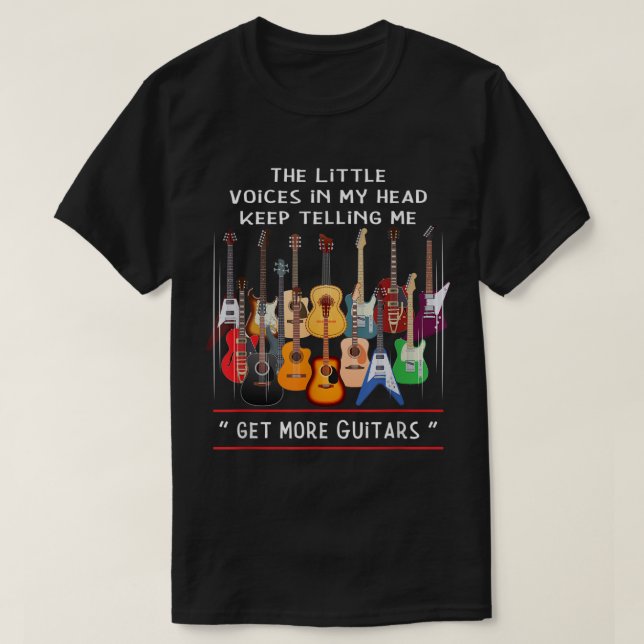 Camiseta Funny Guitar Lover Quote Design (Diseño del anverso)
