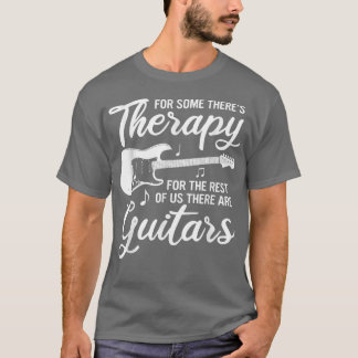 Camiseta Funny Guitar Music Therapy Vintage Guitarist Bass