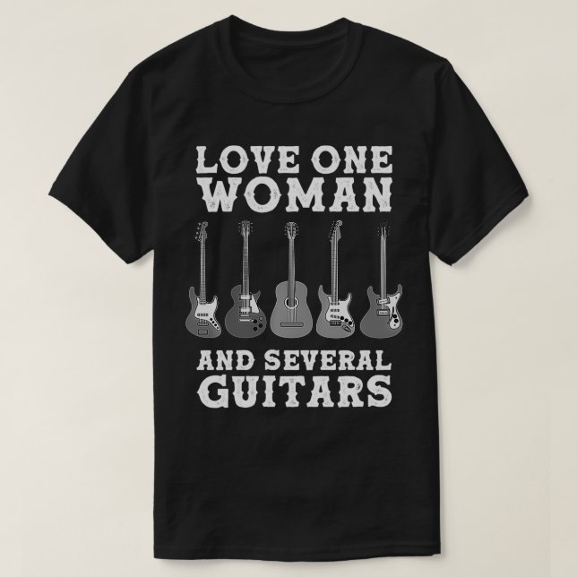 Camiseta Funny Guitar Novelty Gift For Guitarists Men Fathe (Diseño del anverso)
