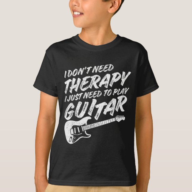 Camiseta Funny Guitar Player I Just Need To Play Guitar Vin (Anverso)