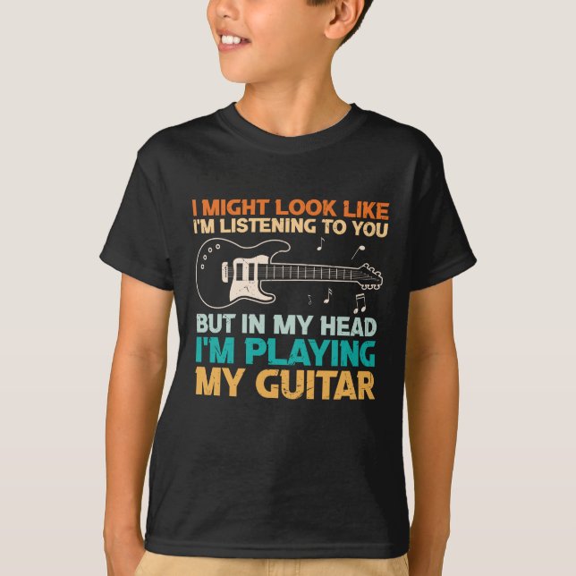 Camiseta Funny Guitar Player Quote (Anverso)