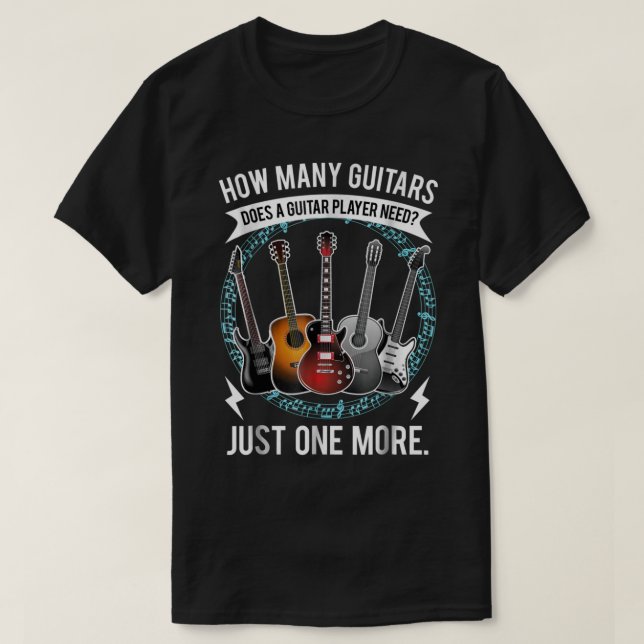Camiseta Funny Guitar Player Quote Design (Diseño del anverso)