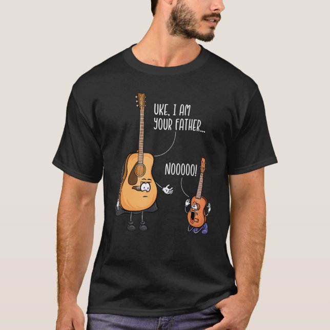 Camiseta Funny Guitar Tshirt, Ukelele Shirt, Uke I Am Your  (Anverso)