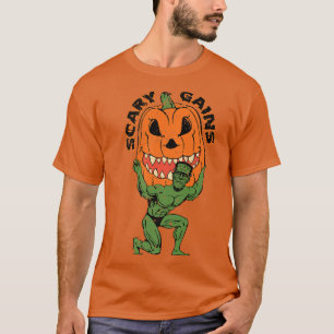 Camiseta Funny Gym Fitness Frankenstein Halloween Jack O La