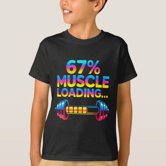 Camiseta Funny Gym Meme 67  (Anverso)