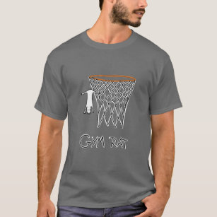 Camiseta Funny Gym Rat Basketball Hoop