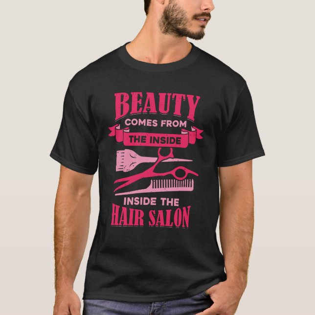 Camiseta Funny Hair Salon Hairdresser Hairstylist Gift (Anverso)