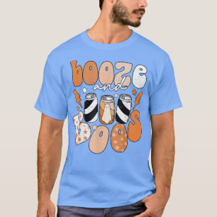 Camiseta Funny Halloween Booze And Boos Ghost Booze Drinker