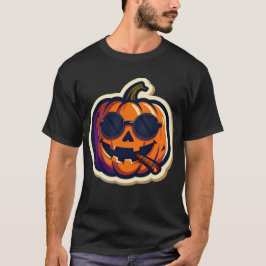 Camiseta Funny Halloween Cigar Sticker Design