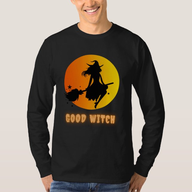 Camiseta Funny Halloween Costume T-shirt with the Good Witc (Anverso)