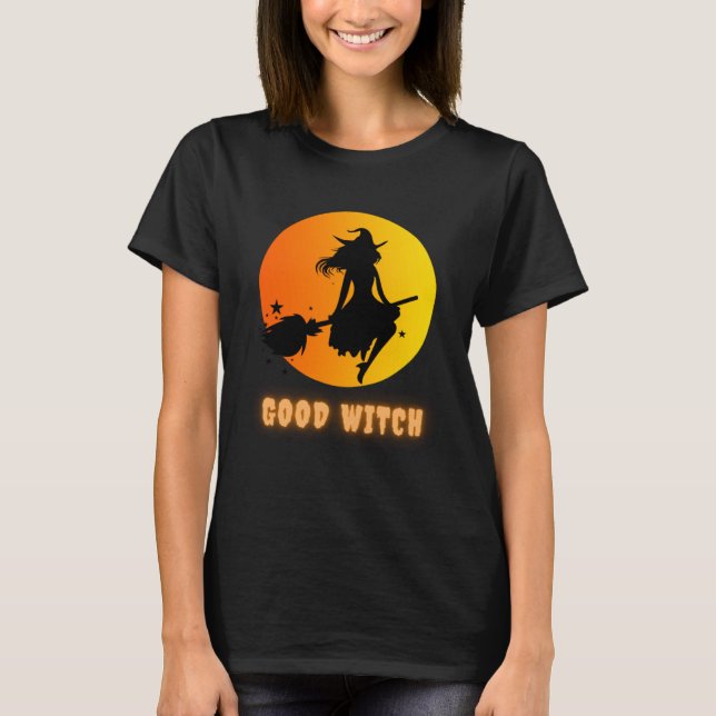 Camiseta Funny Halloween Costume T-shirt with the Good Witc (Anverso)