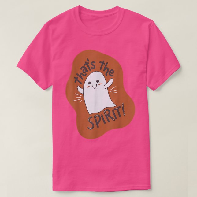Camiseta Funny Halloween Day Celebration Pun Spirit Ghost S (Diseño del anverso)
