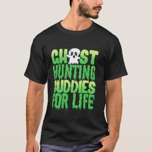 Camiseta Funny Halloween Fantasma Cazando Buddies Por Life