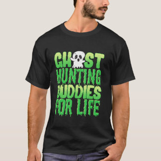 Camiseta Funny Halloween Fantasma Cazando Buddies Por Life 