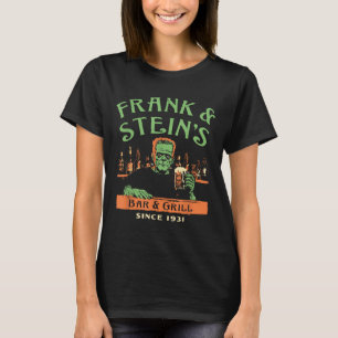 Camiseta Funny Halloween Frank y Stein's Bar Grill