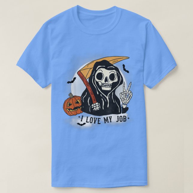 Camiseta Funny Halloween Grim Reaper  (Diseño del anverso)
