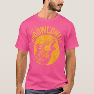 Camiseta Funny Halloween Howl-O-Ween Beautiful Wolf Howling
