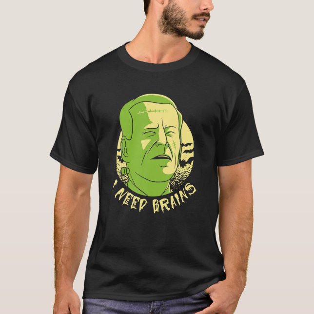 Camiseta Funny Halloween Joe Biden Zombie Necesito Brains C (Anverso)