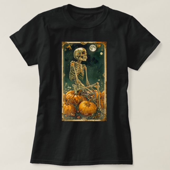 Camiseta Funny Halloween Skeleton (Diseño del anverso)