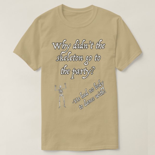 Camiseta Funny Halloween Skeleton  (Diseño del anverso)