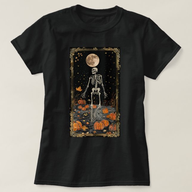 Camiseta Funny Halloween Skeleton (Diseño del anverso)