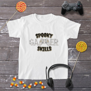 Camiseta Funny Halloween Skeleton Video Game Controller