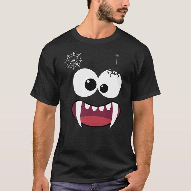 Camiseta funny halloween spider tee (Anverso)