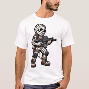 Camiseta Funny Halloween Tactical Mummy Army Men Veterans C