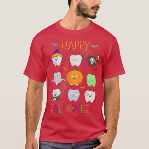 Camiseta Funny Halloween Teeth Costume Dentista Asistente P
