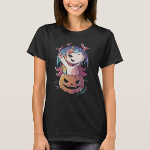 Camiseta Funny Halloween Unicornio Jack O'Lantern Cute Vamp