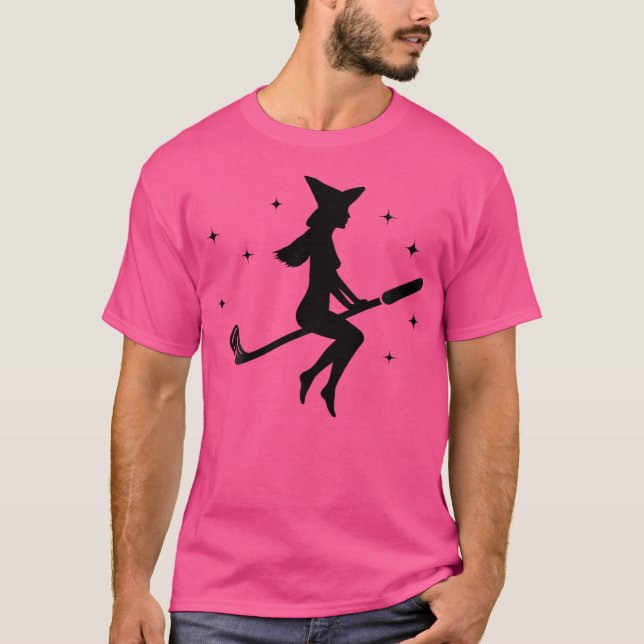 Camiseta Funny Halloween Witch Golf Stick Shirt Women Golfe (Anverso)