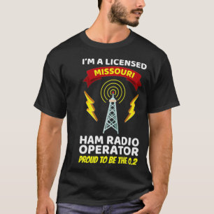 Camiseta Funny Ham Radio Missouri, operador de radio amateu