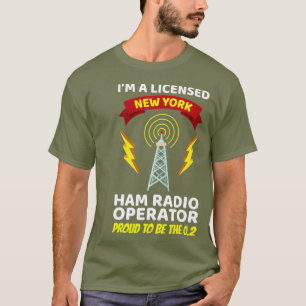 Camiseta Funny Ham Radio New York