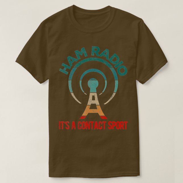 Camiseta Funny Ham Radio Operador Abuelo Papá Radio Amateur (Diseño del anverso)