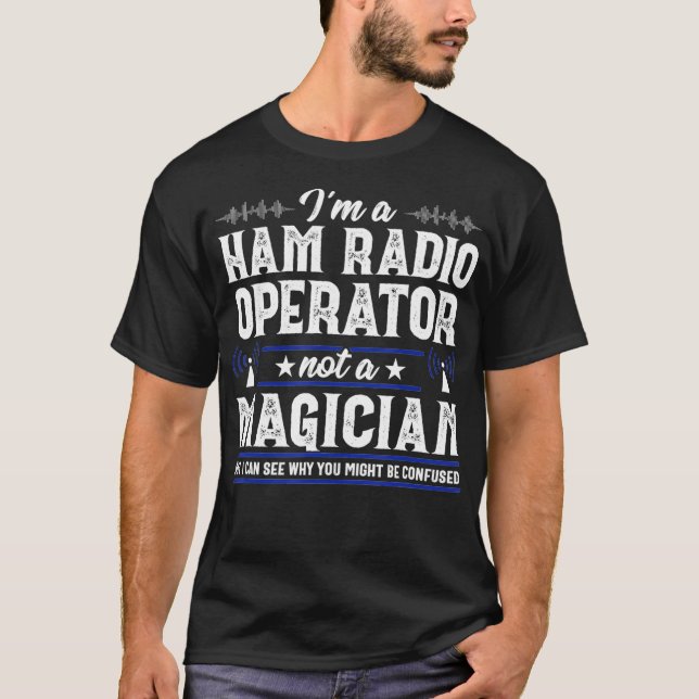 Camiseta Funny Ham Radio Operador Amateur Radio Ho (Anverso)
