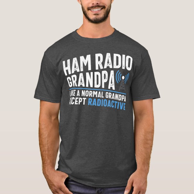 Camiseta Funny Ham Radio Operadora Antena Radio Amateur (Anverso)