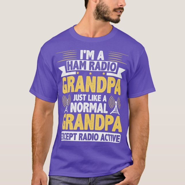 Camiseta Funny Ham Radio Operator Grandpa Gift (Anverso)