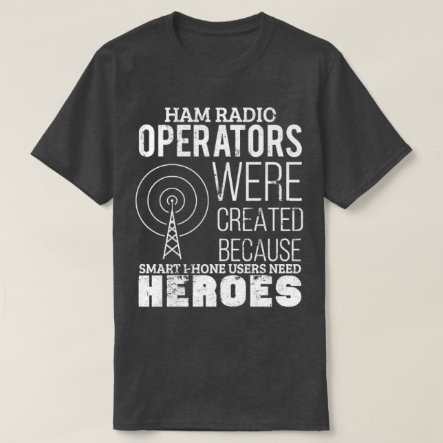 Camiseta Funny Ham Radio Operator Radio Amateur Morse Code (Diseño del anverso)