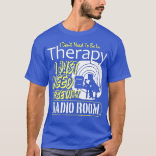 Camiseta Funny Ham Radio Shirt Therapy Shortwave Amateur