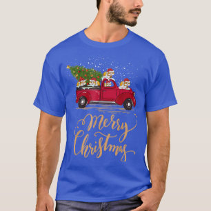Camiseta Funny Hamster Driving Christmas Tree Truck Hamster