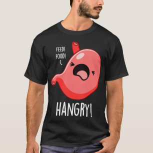 Camiseta Funny Hangry Hungry Angry Pun
