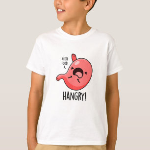 Camiseta Funny Hangry Hungry Angry Stomach Pun