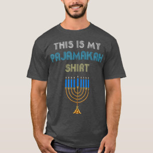 Camiseta Funny Hanukkah Pajama Navidades Este es Mi Pajamak