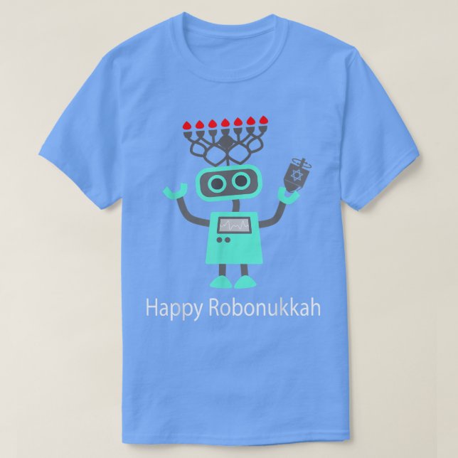 Camiseta Funny Hanukkah Robot T  for Kids  (Diseño del anverso)