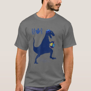Camiseta Funny Hanukkah Shirt Dinosaur Dreidel Dino Menorah