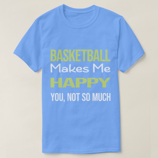 Camiseta Funny Happy Basketball (Diseño del anverso)